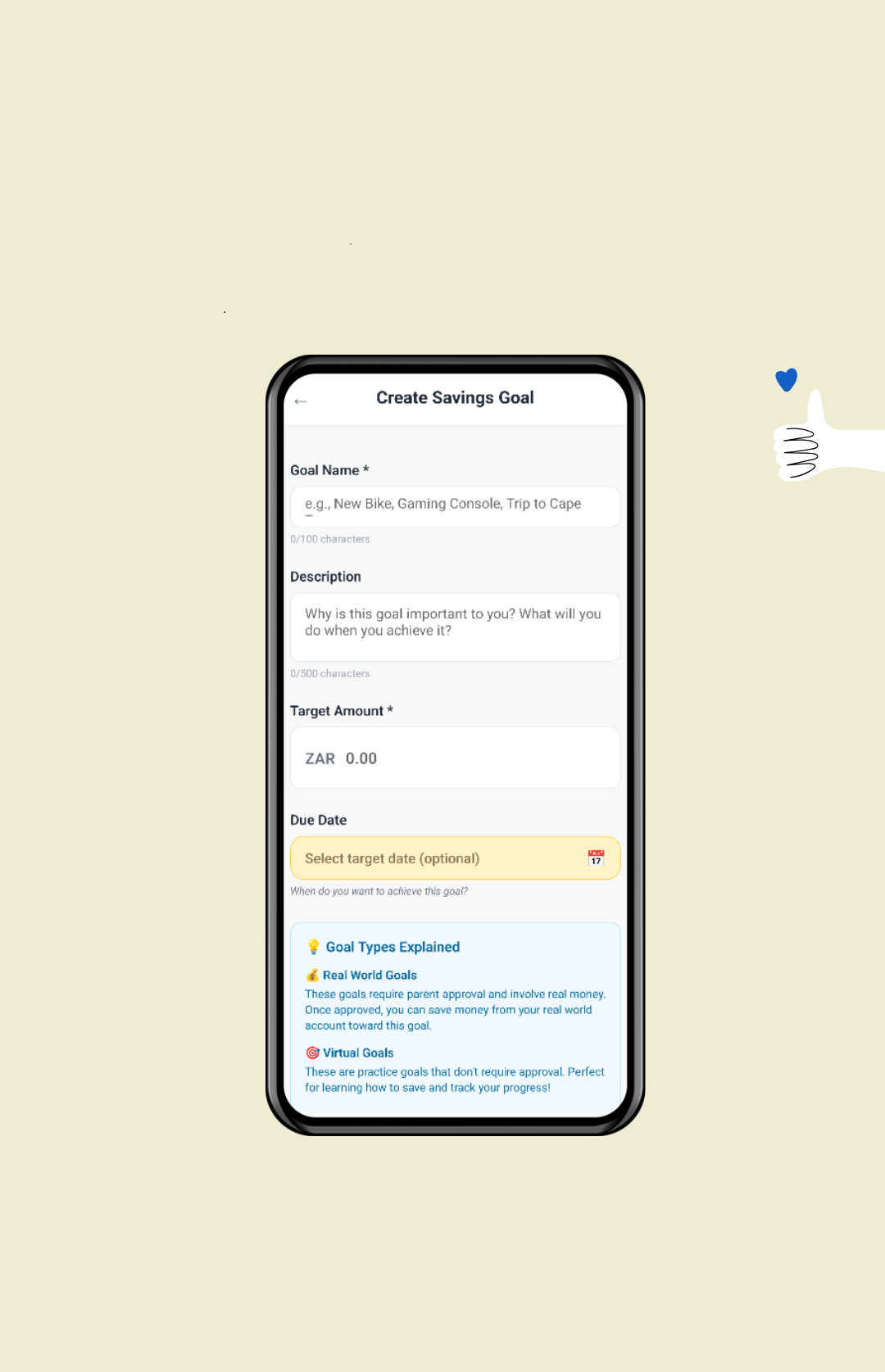 Gogo's Gold - Savings Goals Feature